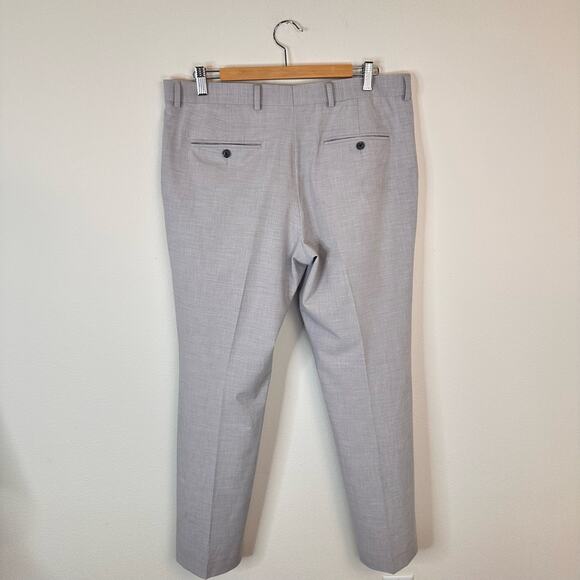 JF J. Ferrar Suit 40S 34x30 Light Gray Classic Fit 2 Piece Jacket Pants Stretch - Picture 5 of 10